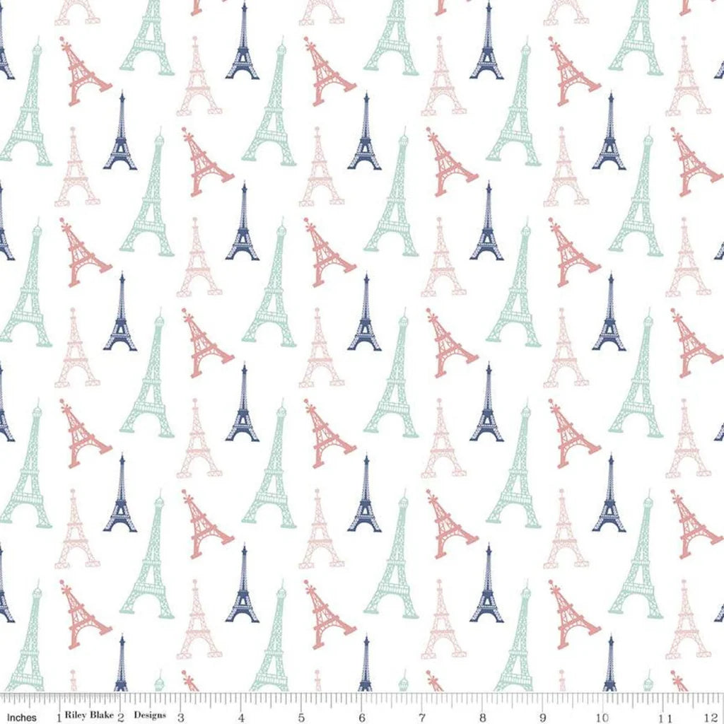 Riley Blake Saturday In Paris orders Fat Quarter Bundle