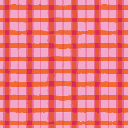 Art Gallery Periwinkle Woven Fibers Pink Orange Red PWK-68809