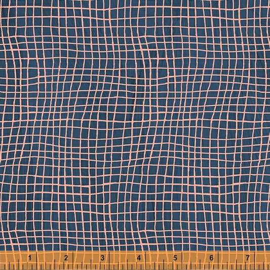 Windham Happy Windowpane Marine Blue 53127-10