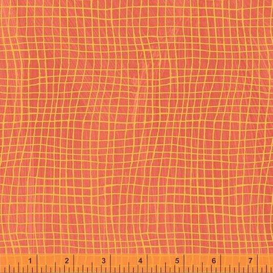 Windham Happy Windowpane Watermelon Red Orange 53127-8