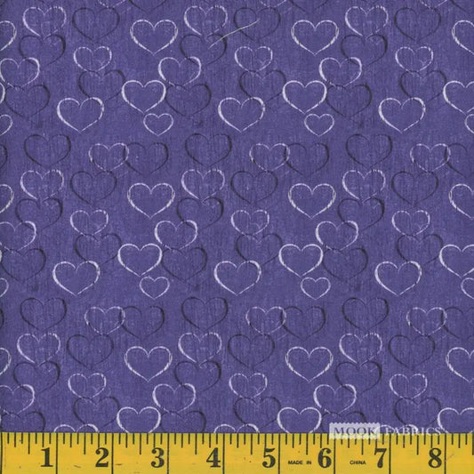 Mook Heather Hearts Plum Purple 110583