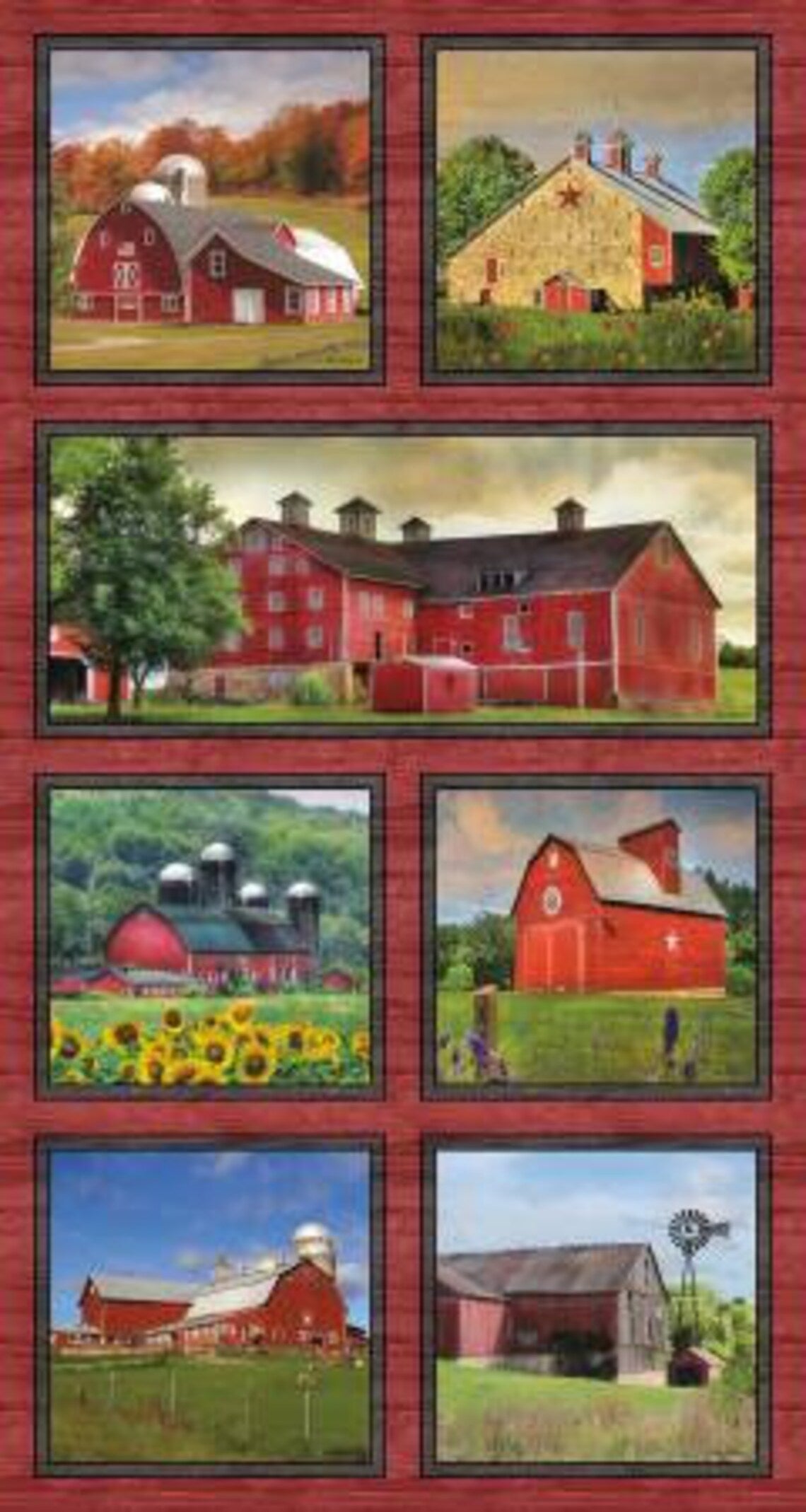 Benartex The Land I Love Country Barn 24" Panel