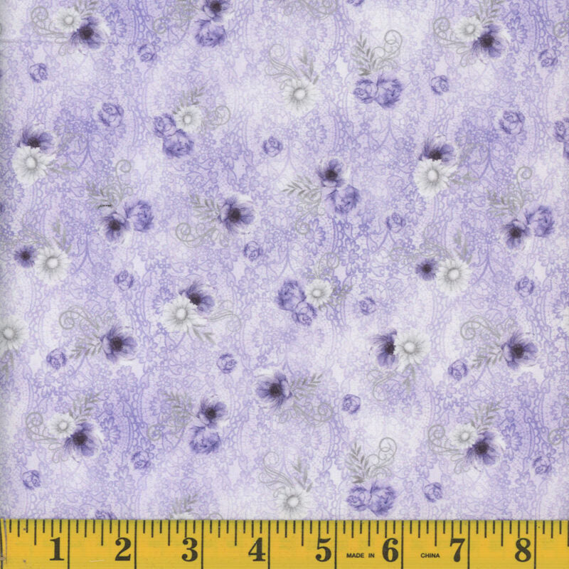 Mook Cheyenne Dark Lavender Flowers 117001