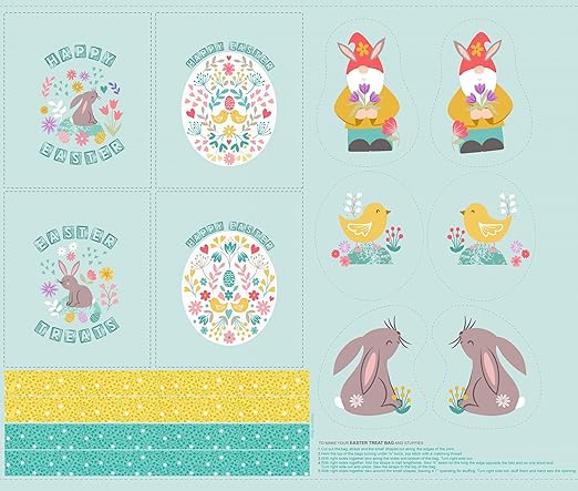 Lewis & Irene Easter Bags Spring Treats Panel