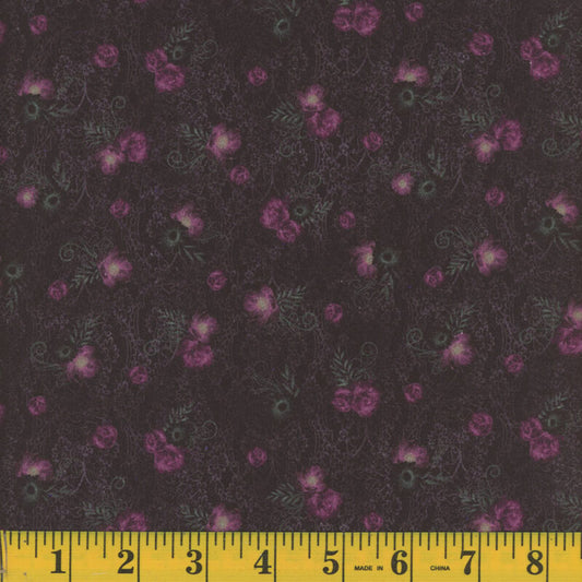 Mook Cheyenne Dark Mauve Flowers 117009