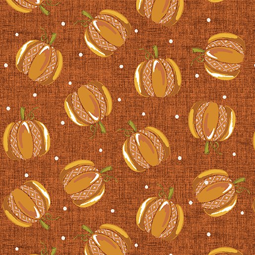 Benartex Hello Fall Woodland Pumpkin Orange 13010-39