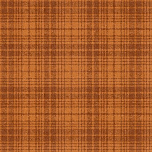 Benartex A Wooly Autumn Wooly Plaid Orange 9615-39