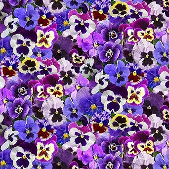 Elizabeth's Studio Lovely Pansies Purple 561