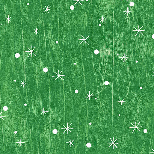 Benartex Jolly Lane Snowflake Green 13583