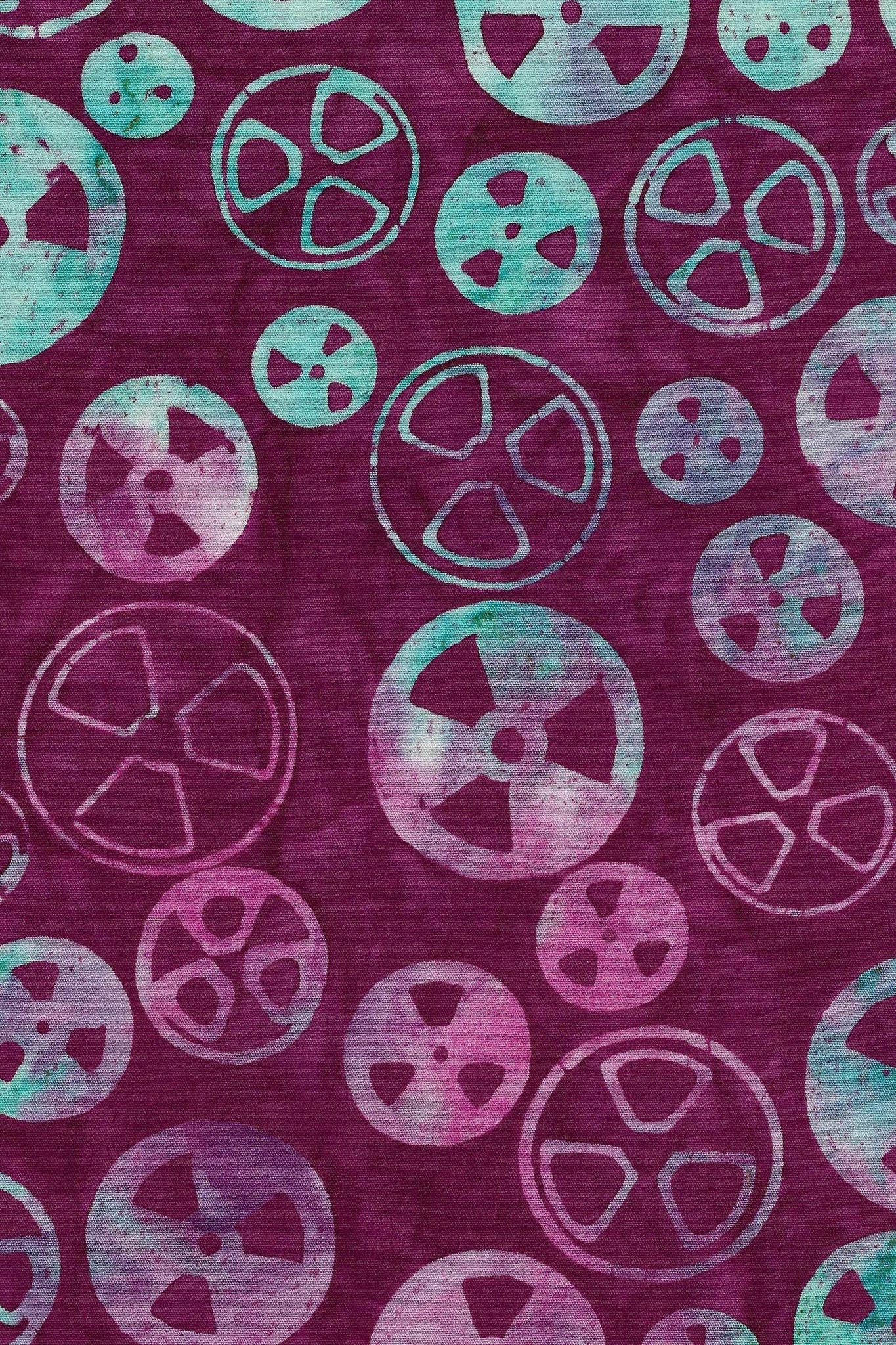 Island Batik Blinded by Science Radio Radioactive Magenta