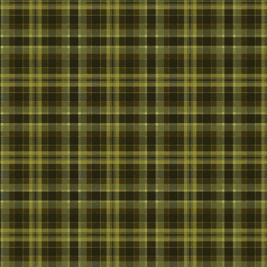 Benartex Turkey Time Plaid Green 13107