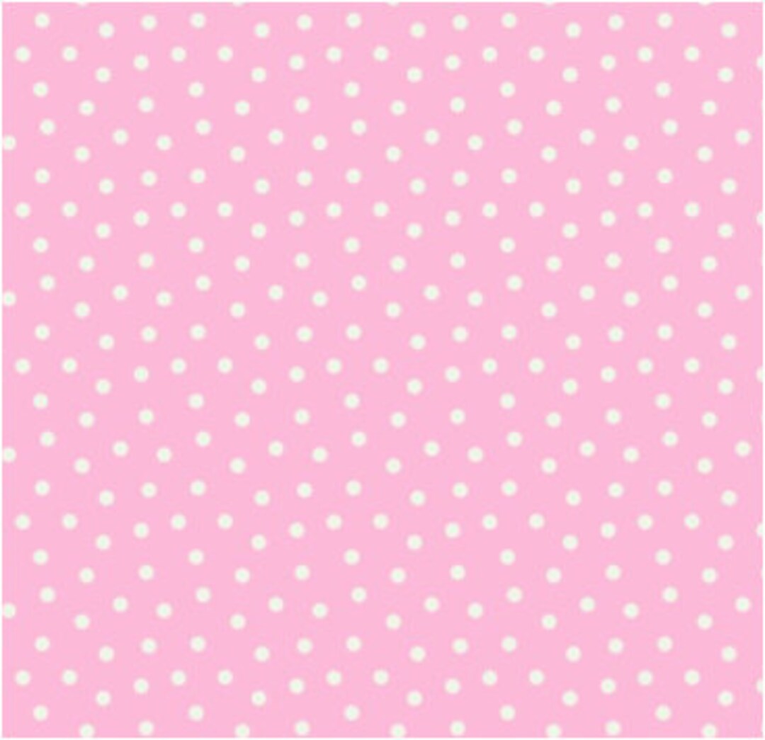 $5/yard Medium Pink with White Dots