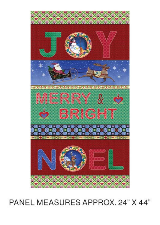 Benartex Merry & Bright Panel Multi