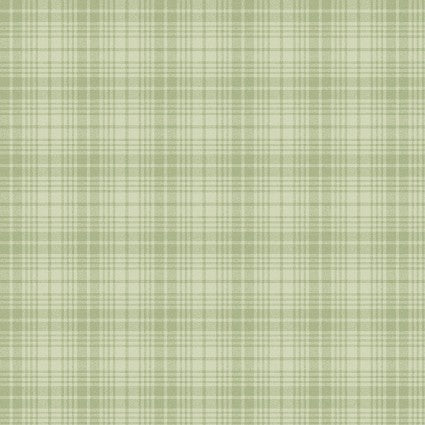 Benartex A Wooly Garden Plaid Light Green 9615-04