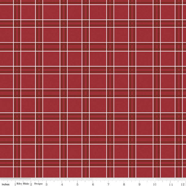 Riley Blake American Dream Plaid Red C11935