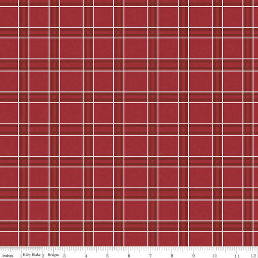 Riley Blake American Dream Plaid Red C11935