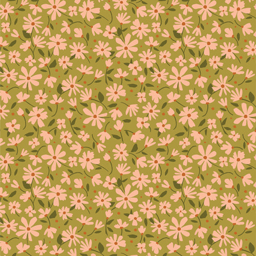 Art Gallery Fabrics Gloria Nostalgia Meadow Moss GLR-44306