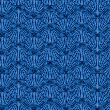 Benartex Oceana Shell Geo Blue 12535-55