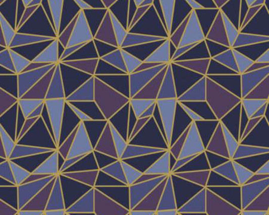 Camelot Fabrics Written In The Stars Geometric Mosaic Metallic Purples 661090501L