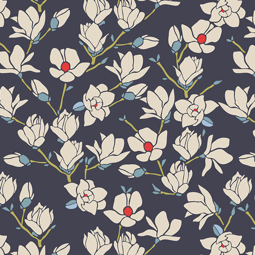 Art Gallery Fabrics Charleston Magnolia Nightfall CHA-41700