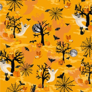 Clothworks Haunted Hollow Y3517-36 Orange