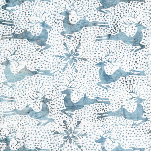 Island Batik Deer Snow Shaved Winter Sky 122108011