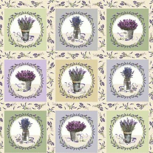 Maywood Studio Lavender Sachet Cream Block Panel