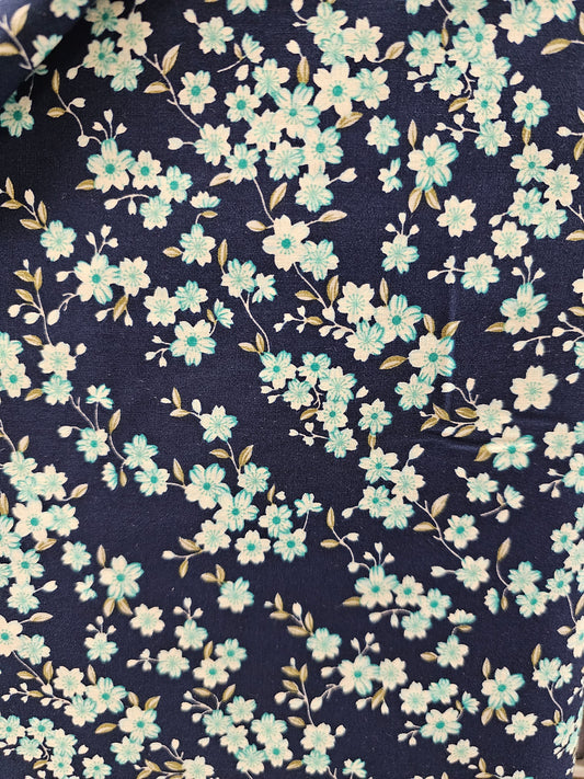 Mook Floral Cluster Navy