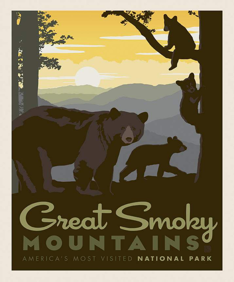 Riley Blake Great Smoky Mountains National Park Panel