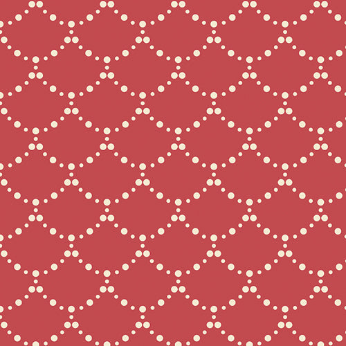 Art Gallery Fabrics The Season of Tribute Ripples Two TRB2006 Deep Coral