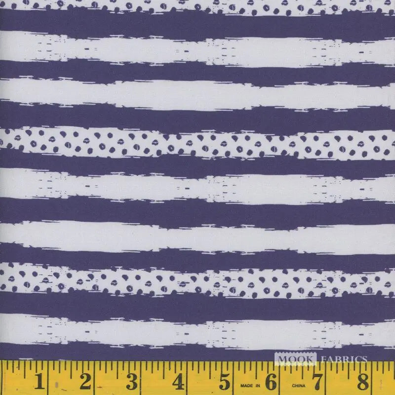 Mook Vintage Pumpkin Stripe Purple and White 114782