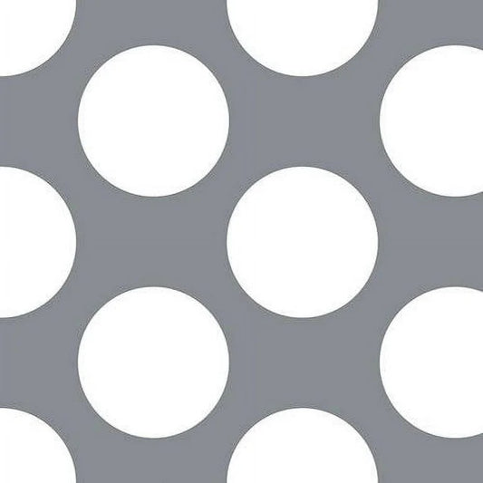 $5/yard  $35/Bolt Gray with Large White Dots