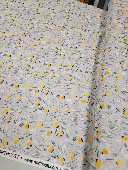 Northcott Sew Sweet Packed Floral Yellow