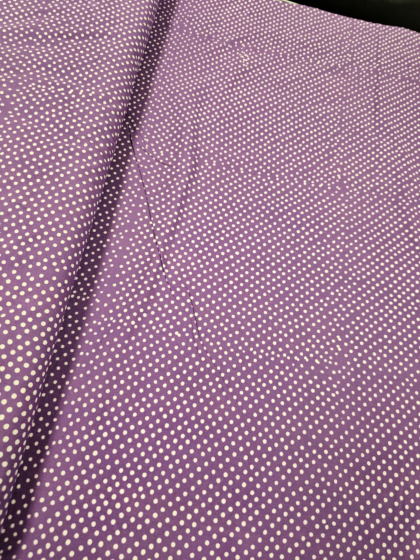 Island Batik Purple and White Dot