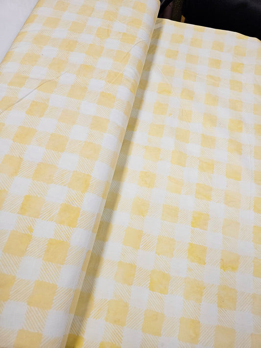 Batik Light Yellow Checkered