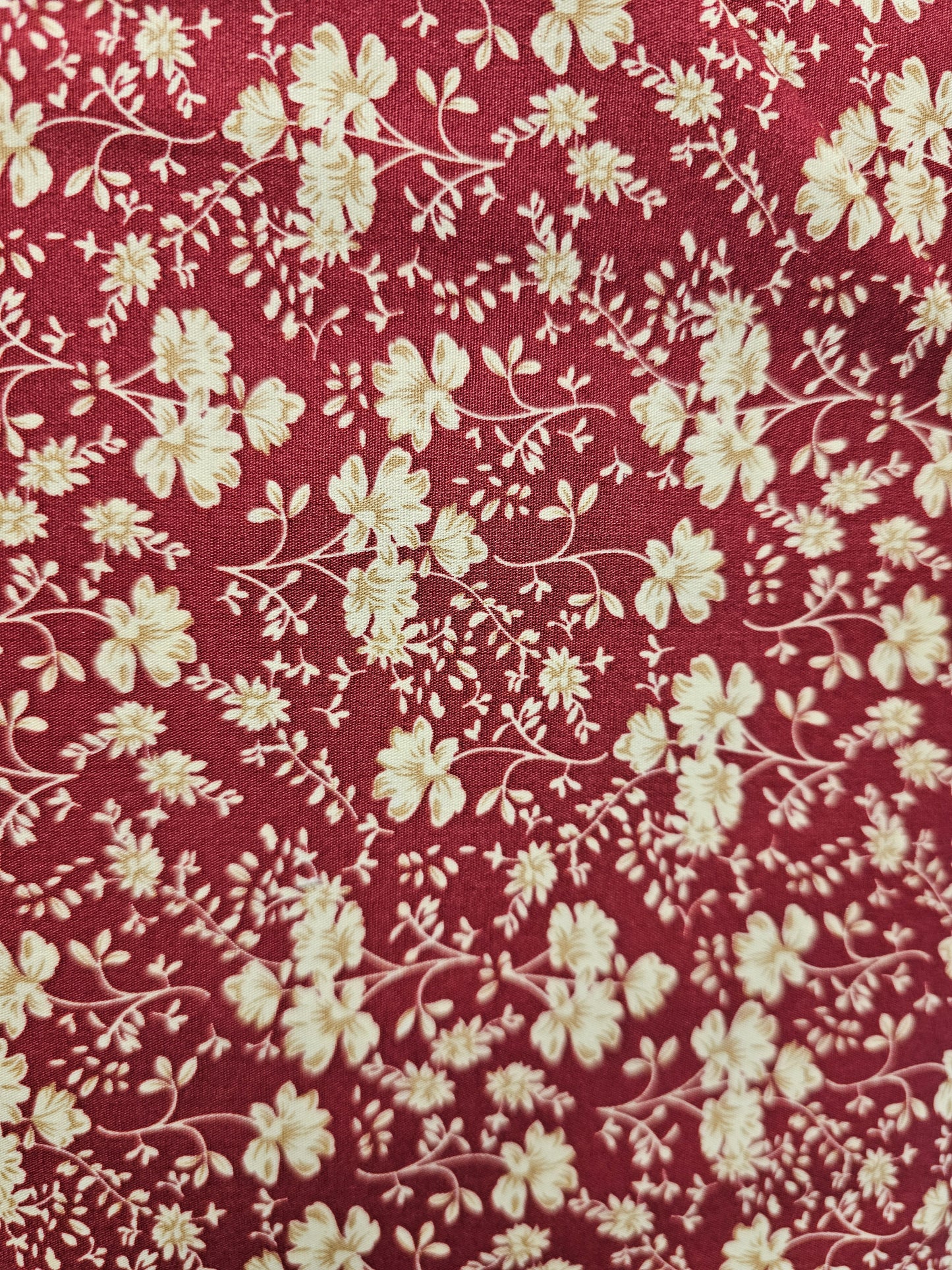 Mook Floral Vine Maroon Tan