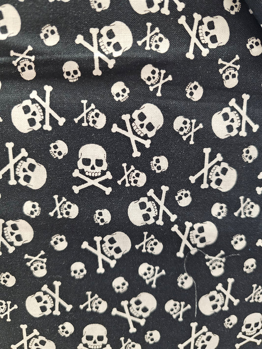 White Skulls on Black