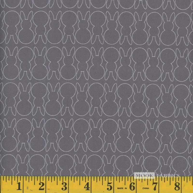 Mook Easter Bunny Outline Grey 112500