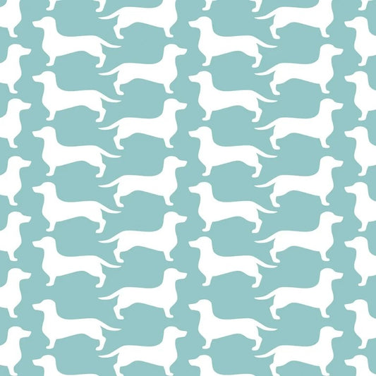 Dachshund Dog Teal