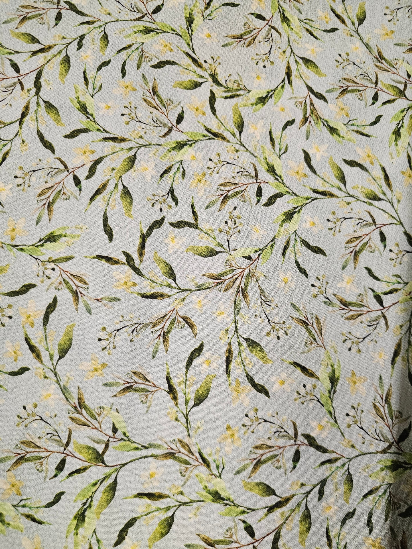 QT Fabrics Love Never Fails Sprigs Green By Micki Pace Williams