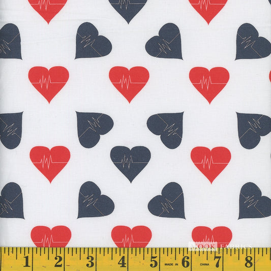 Mook Tossed Heartbeat Red 110838