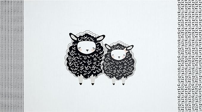 Art Gallery Capsules Nest One, Two, Sheep Panel White