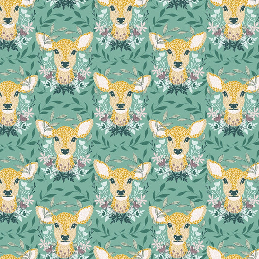 Riley Blake Harmony Oh Deer Seafoam C11091