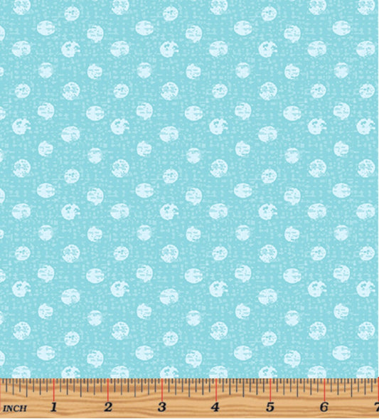 Benartex Safari Textured Dots Turquoise 09898-84