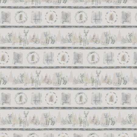 P&B Textiles Ethereal Forest Woodland Stripe Jetty Home 04606