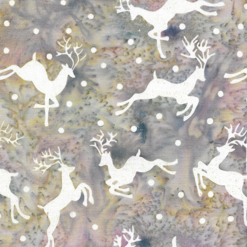 Island Batik Aurora Flying Deer Plum Pudding