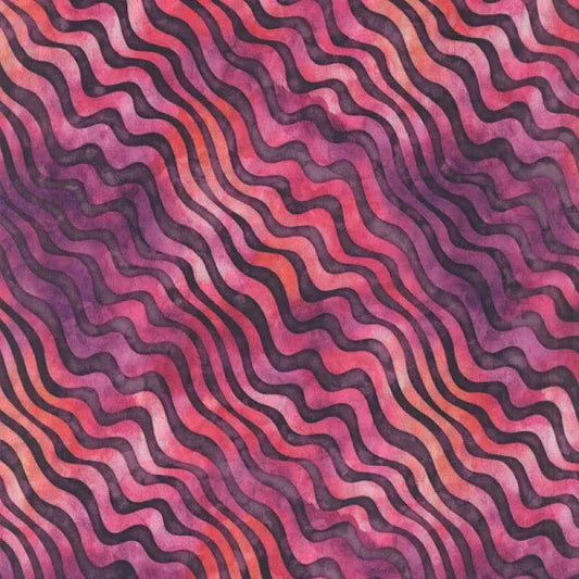 QT Fabrics Adagio Diagonal Waves in Pinks Magenta Purple 28131-P