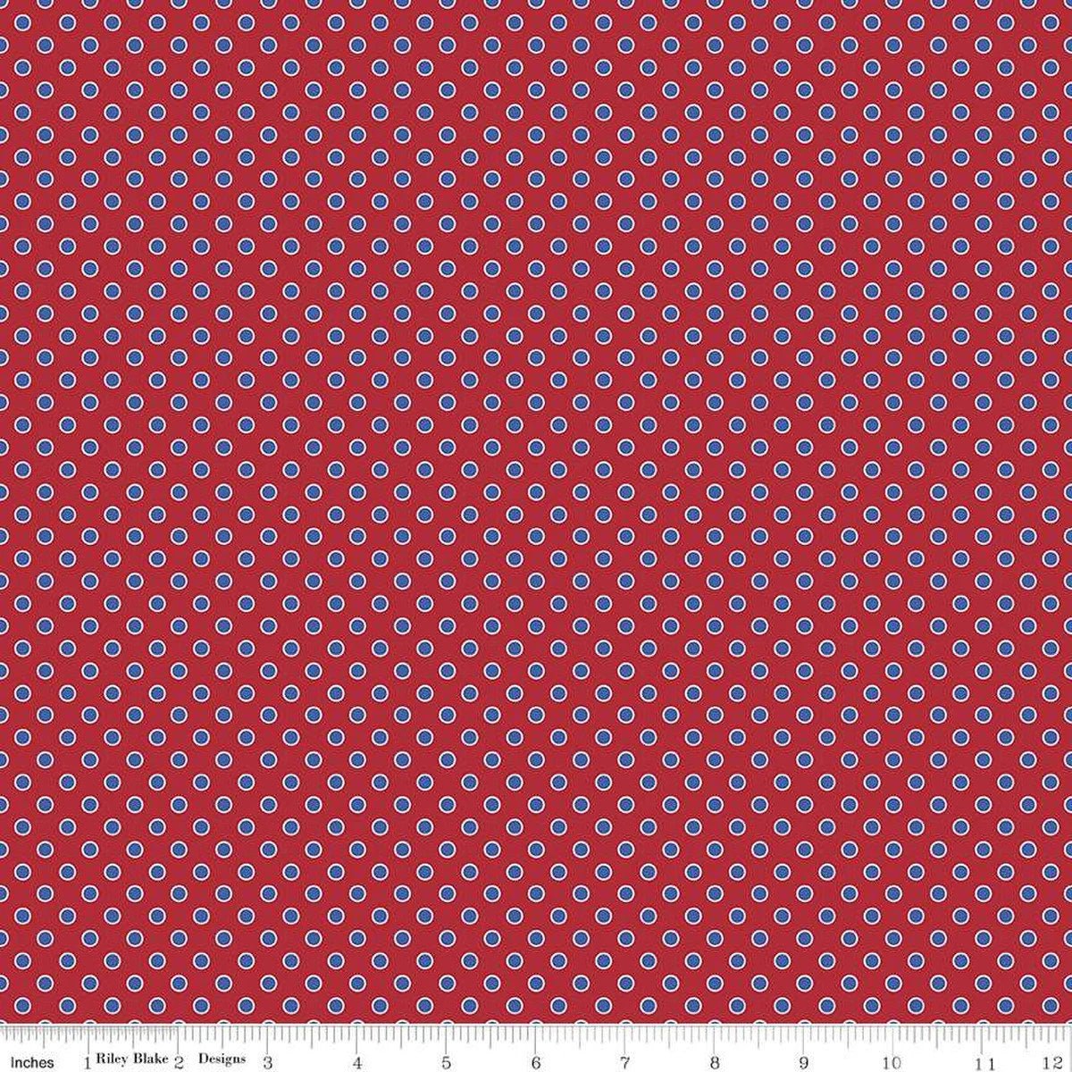 Riley Blake Designs Picadilly Dots Red C11897