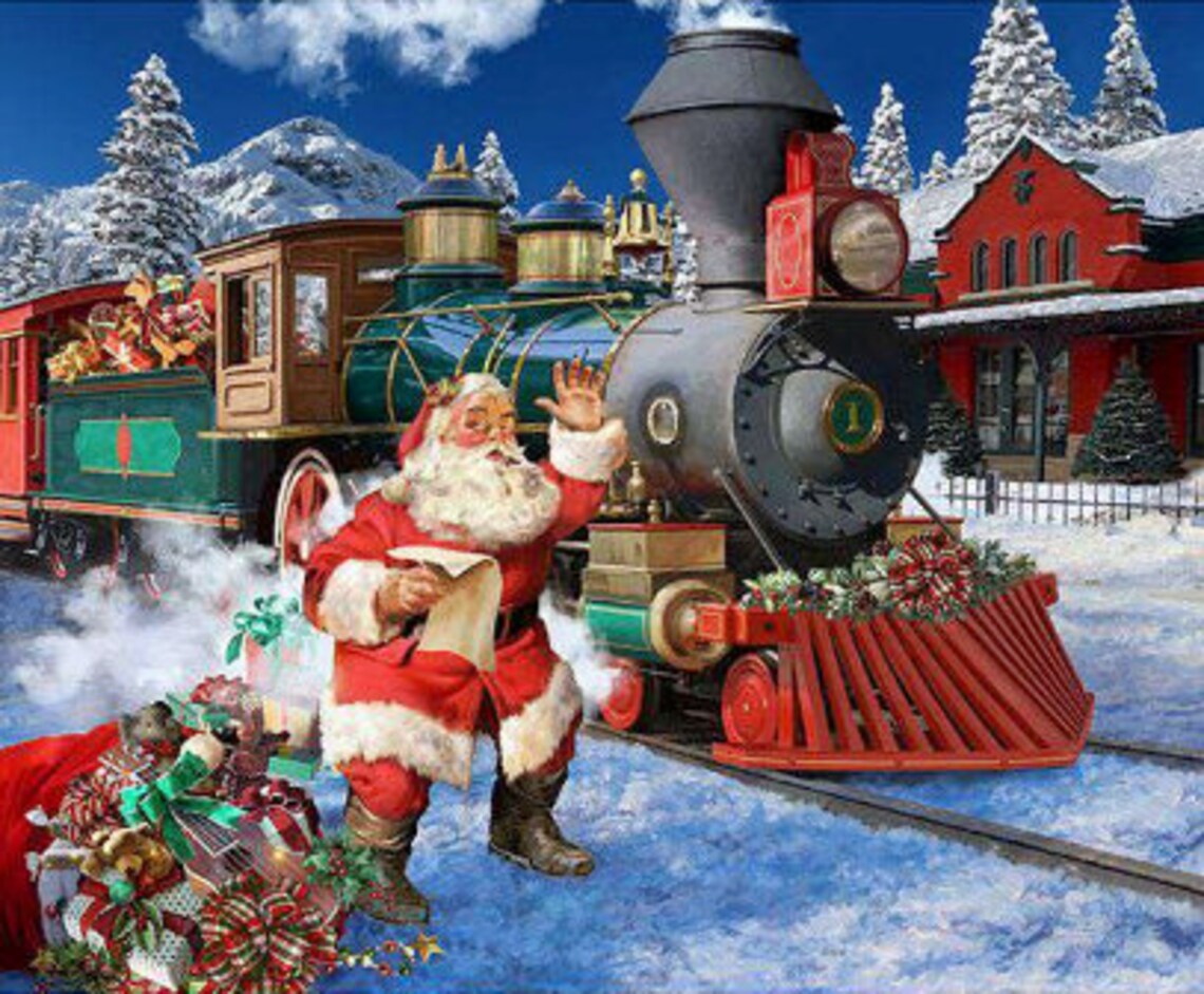 Hoffman Ol St. Nick All Aboard 36" Panel