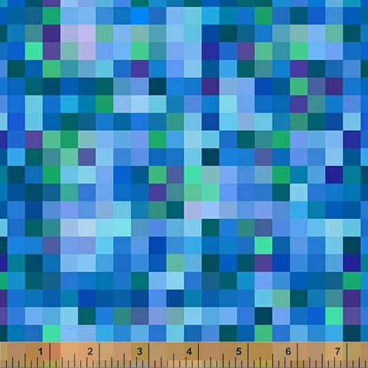 Windham Pixel Play Squares B For Blue 53196D-3